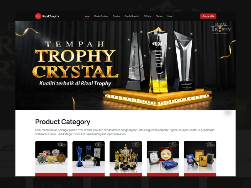 Rizal Trophy : Pembekal Medal dan Trophy